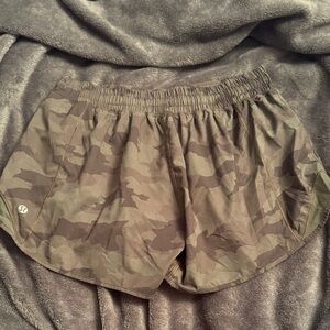 Lululemon green Camo Women's Shorts
